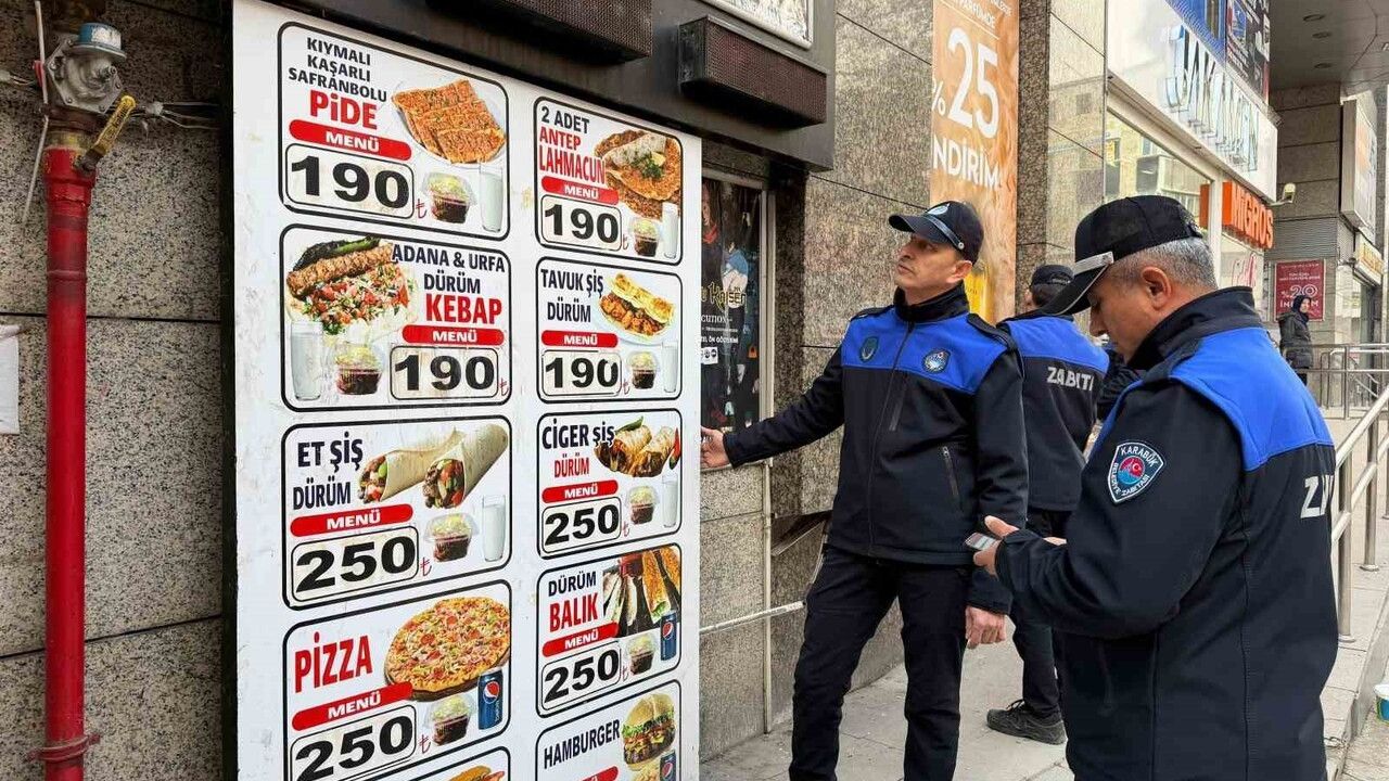 Karabük Belediyesi'nden kaldırımlar ve ilanlara yönelik denetimler