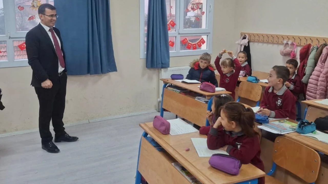 Karacaali İlkokulu'nda eğitim-öğretim değerlendirildi