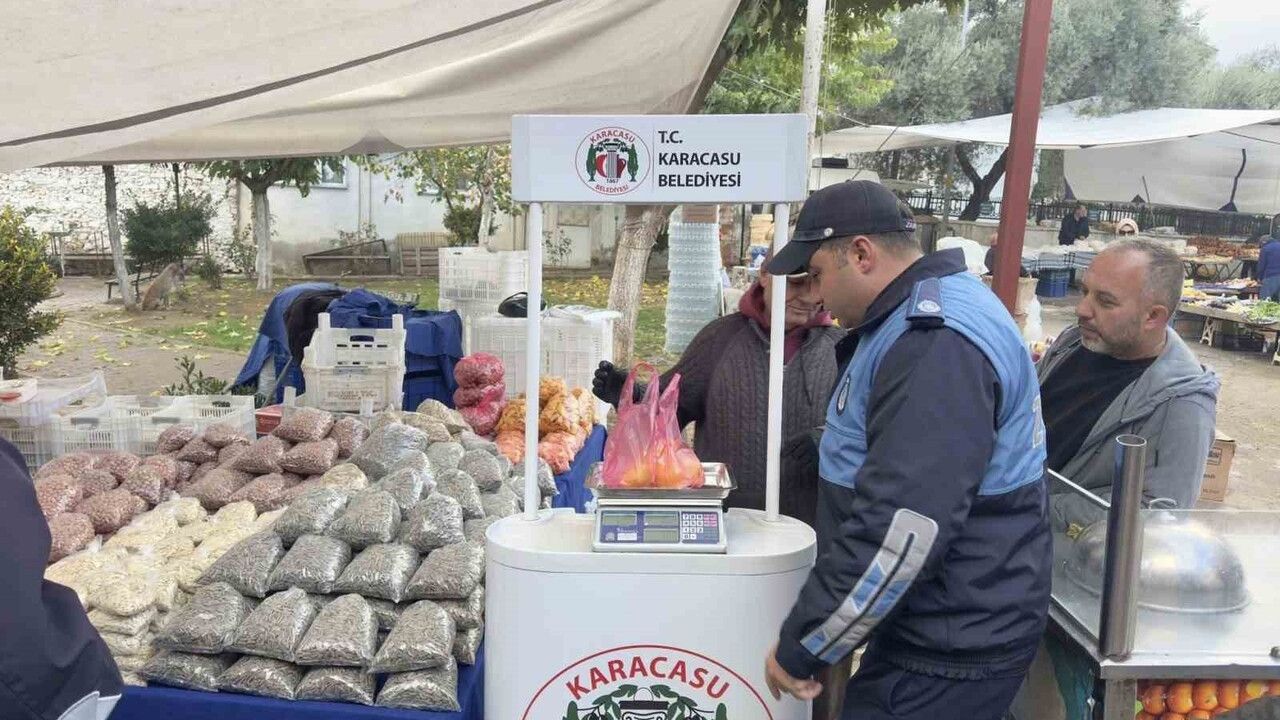 Karacasu'da Tartı Kontrol Noktası Kuruldu