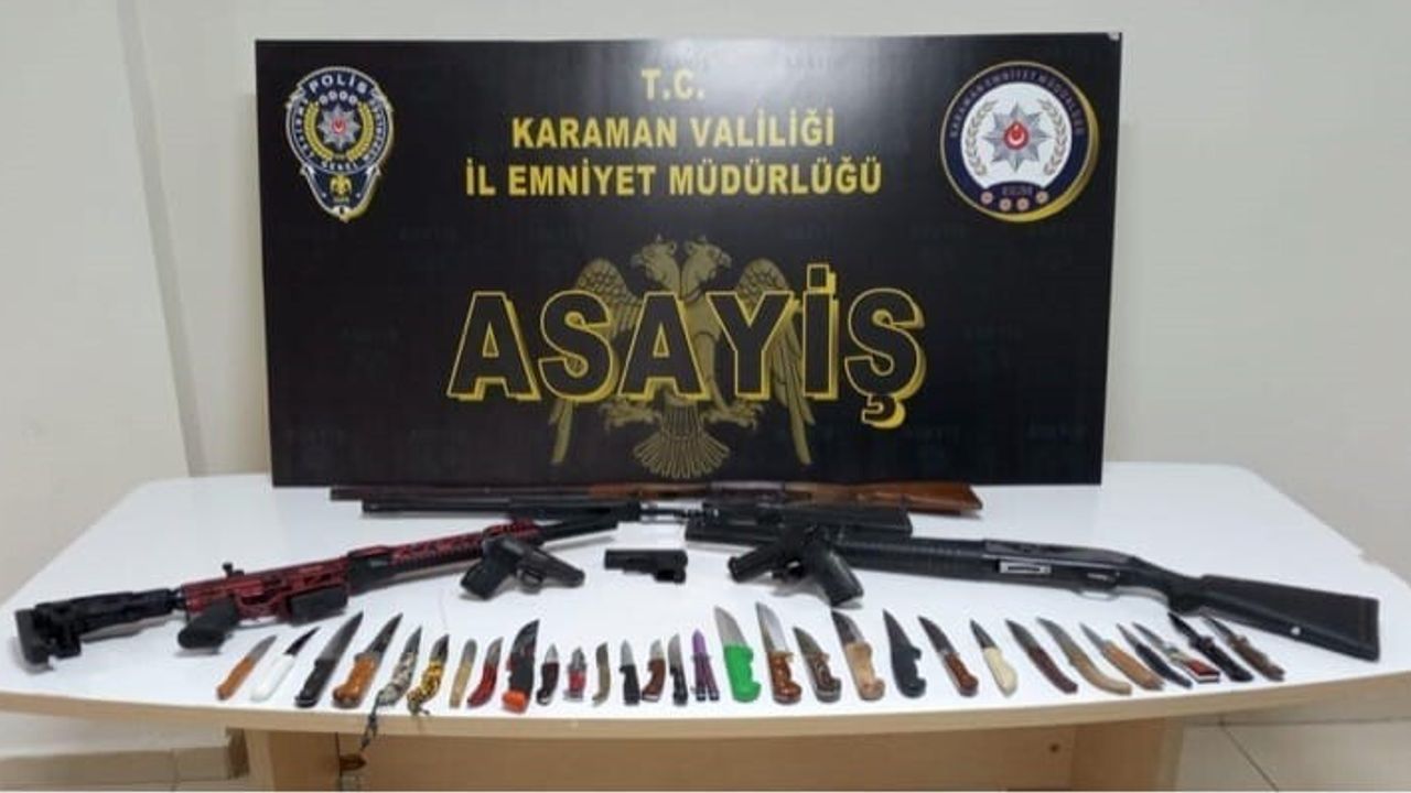 Karaman'da son 1 haftada 10 kişi tutuklandı