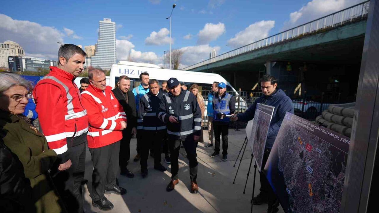 Kartal'da yıl sonu saha denetimi: Başkan Gökhan Yüksel projeleri yerinde inceledi