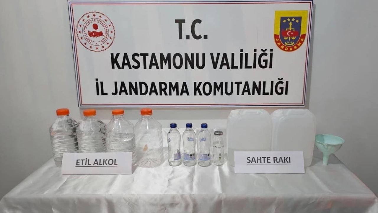 Kastamonu'da yılbaşı öncesi kaçak alkol baskını
