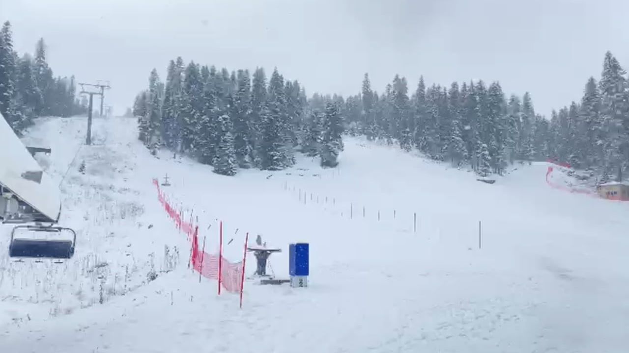 Kastamonu’da yükseklerde kar: Ilgaz Dağı Yurduntepe Kayak Merkezi’nde 20 santimetre