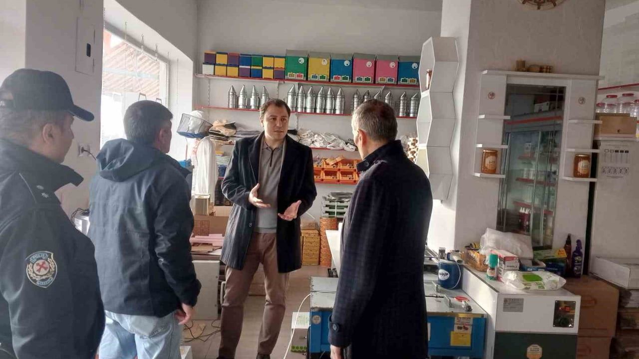 Kaymakam Ertuğrul Bayram kurum ziyaretlerinde incelemelerde bulundu