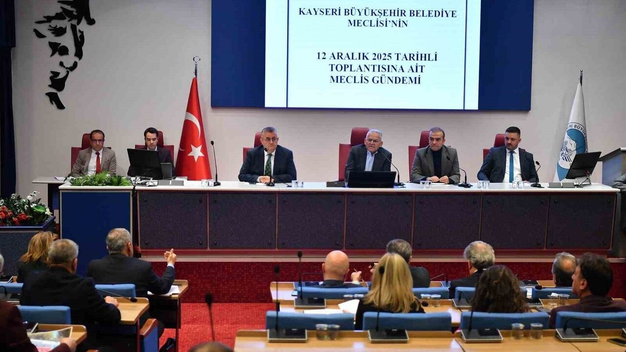 Kayseri Büyükşehir 2025 Aralık Meclisi: 28 Madde Görüşüldü