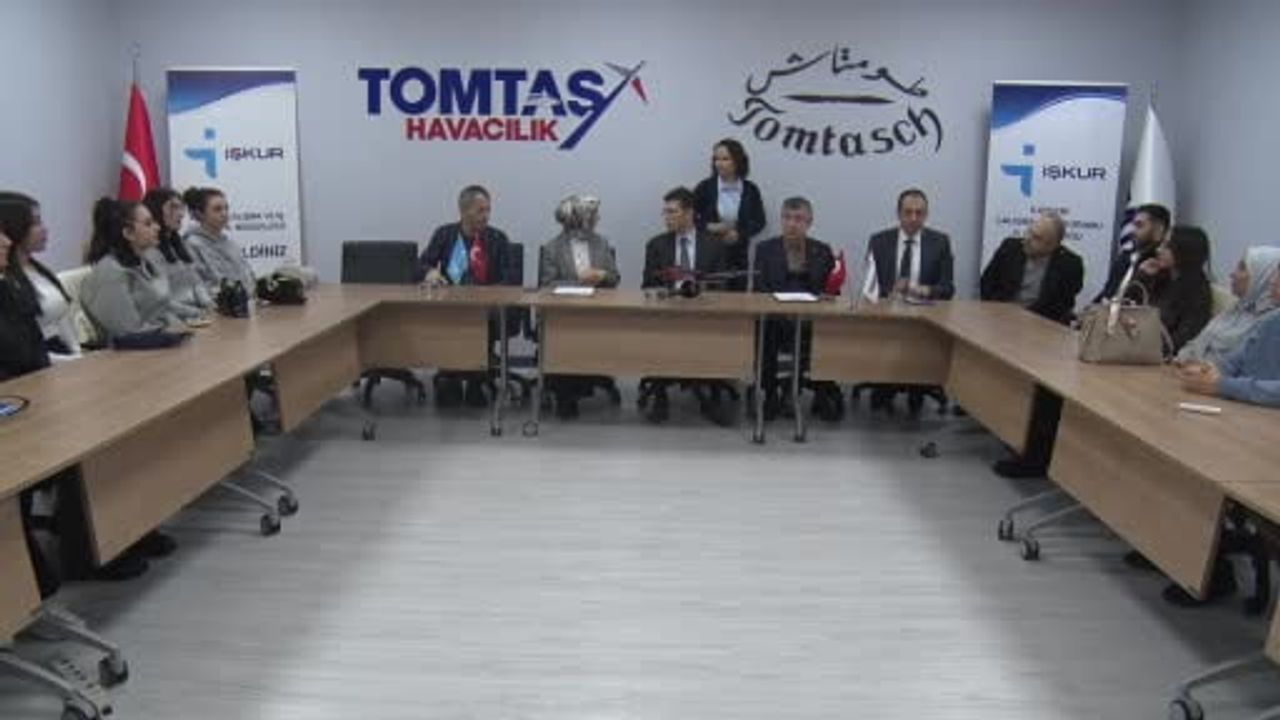 Kayseri'de 18 kursiyer TOMTAŞ ile havacılıkta işbaşı eğitimi alacak