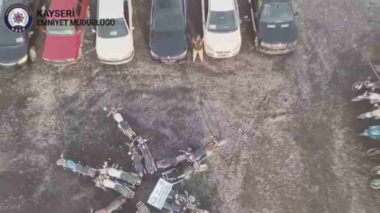 Kayseri'de 21,2 Milyon TL Değerinde 'change' Edilen 16 Araç ve 7,15 Milyon TL'lik 30 Motosiklet Ele Geçirildi