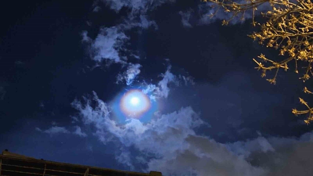 Kayseri'de Gökyüzü Kartpostalı: Lunar Corona Görüntülendi