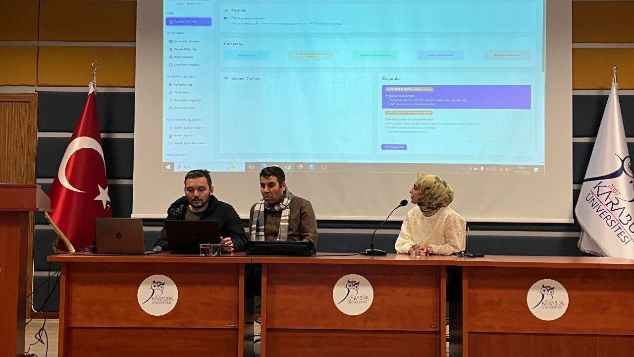 KBÜ, LEOS’u uluslararası lisansüstü öğrencilere İngilizce ve Arapça tanıttı