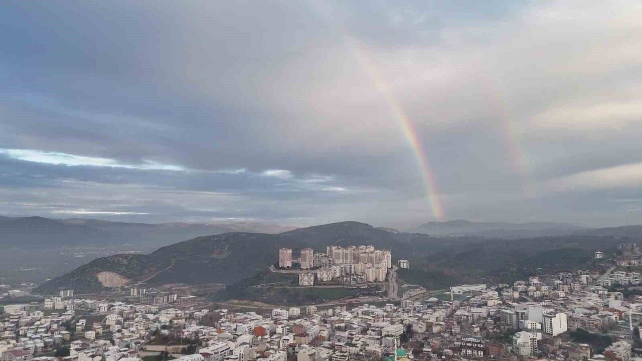 Kestel semalarında gökkuşağı büyüledi