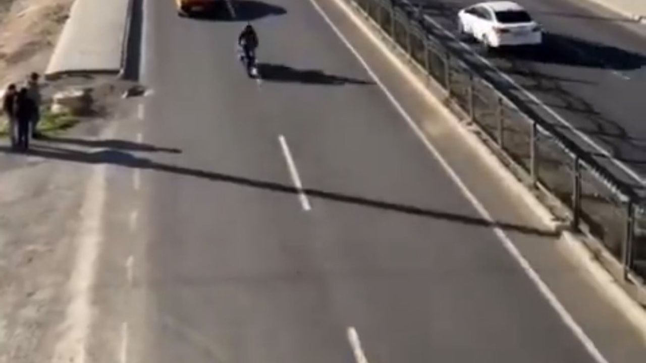 Kızıltepe'de makas atan motosiklet sürücüsü yakalandı