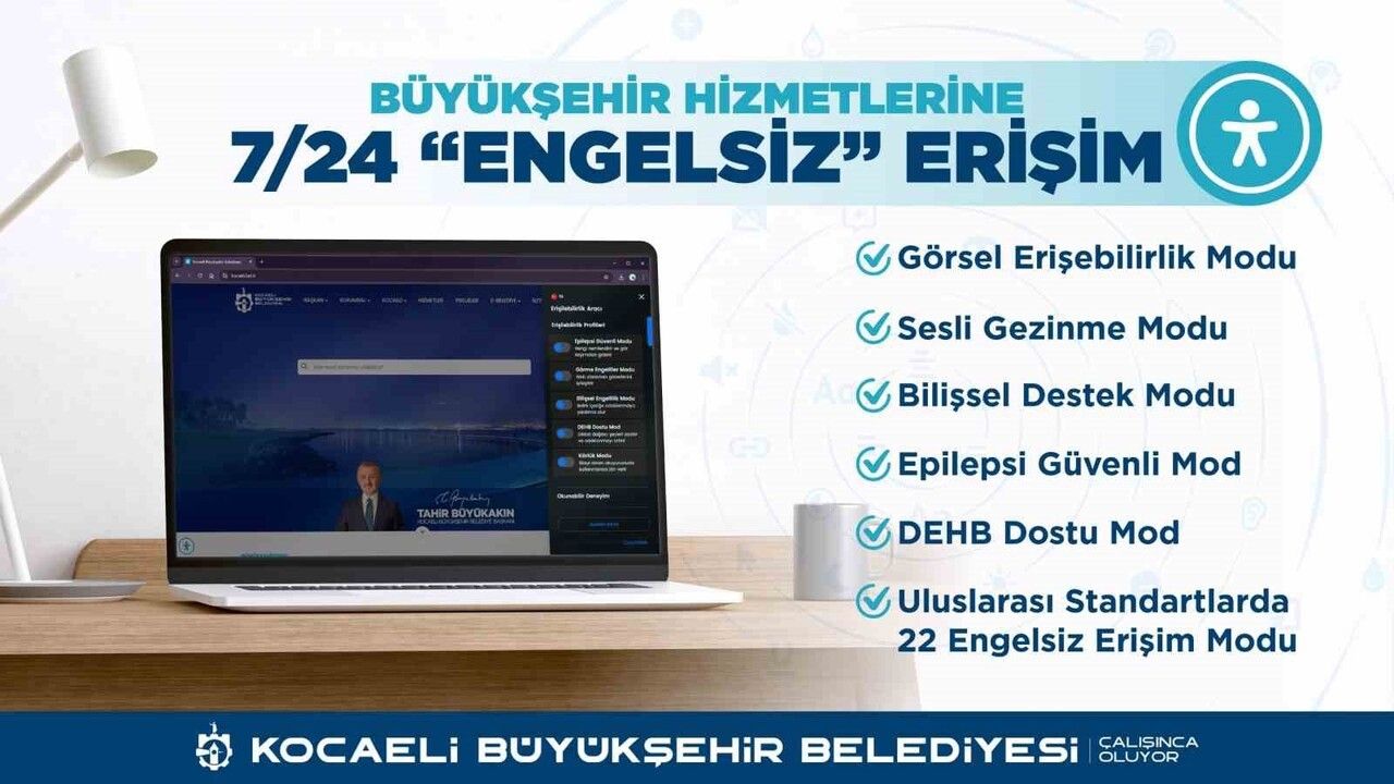 Kocaeli'de dijital hizmetlerde engelsiz erişim