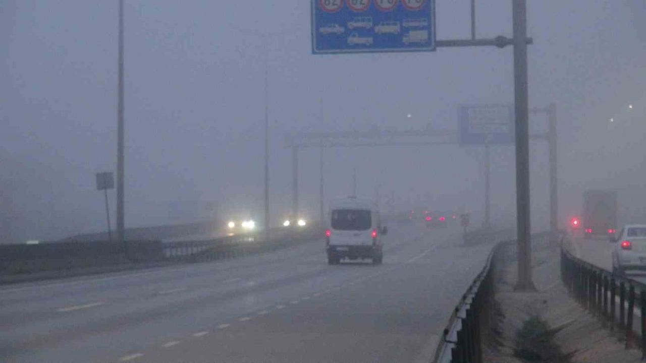 Kocaeli'de yoğun sis: görüş 75 metreye düştü