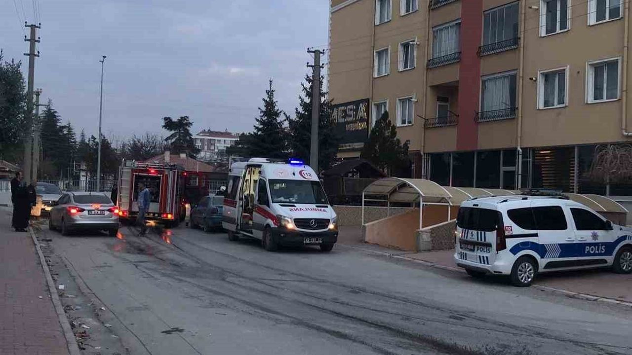 Konya Ereğli'de Ocakta Unutulan Yemek Apartman Yangınına Neden Oldu