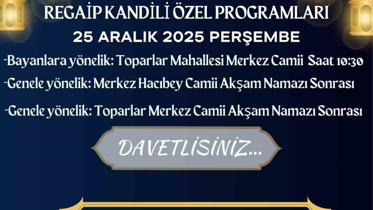 Köyceğiz'de Regaip Kandili için özel etkinlikler düzenleniyor
