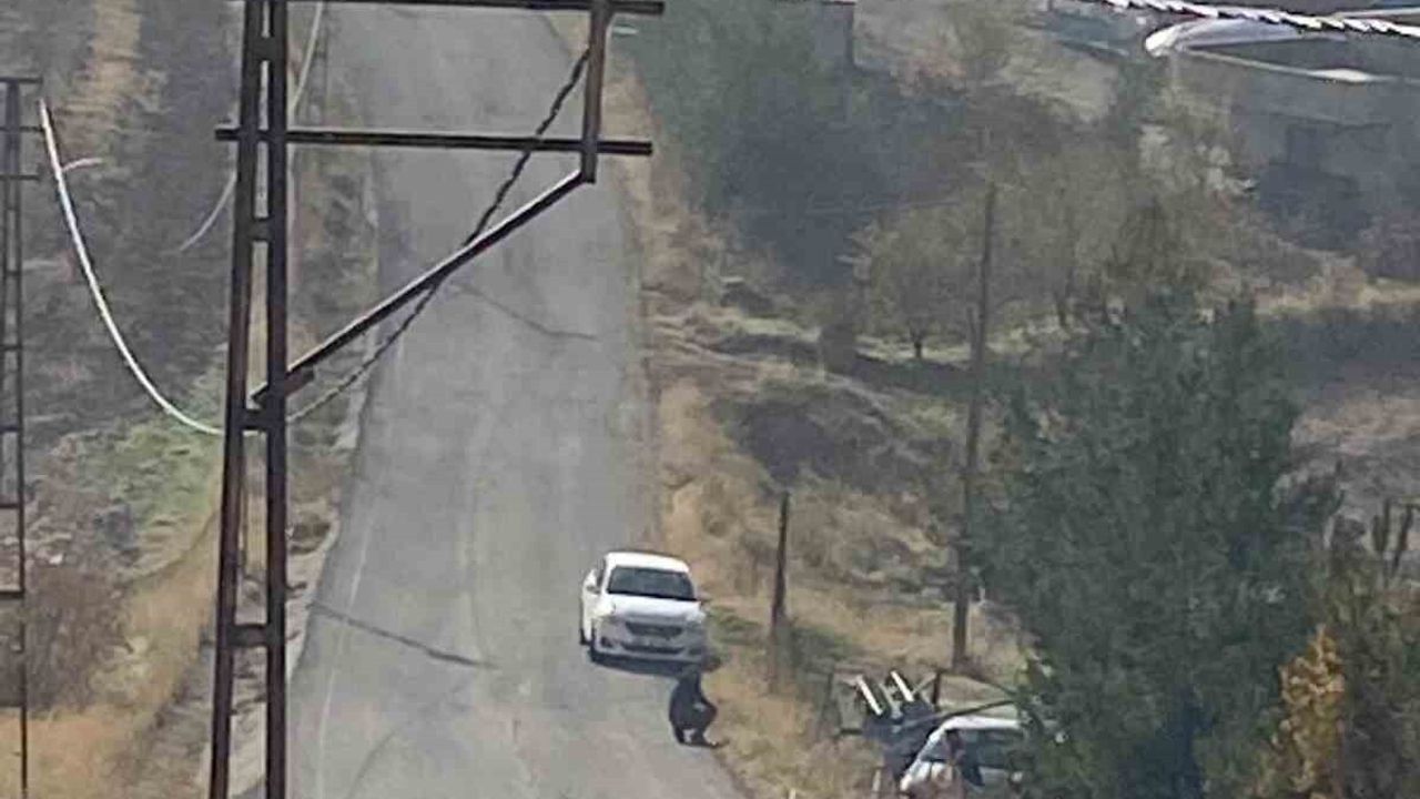 Kurtalan'da otomobil yol kenarına savruldu