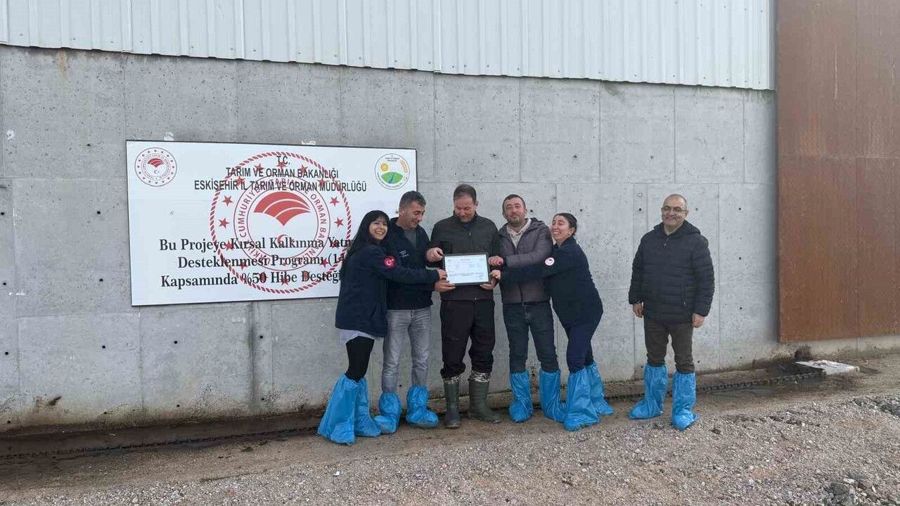 Mahmudiye'de ilk 'Hastalıktan Ari İşletme' sertifikası verildi
