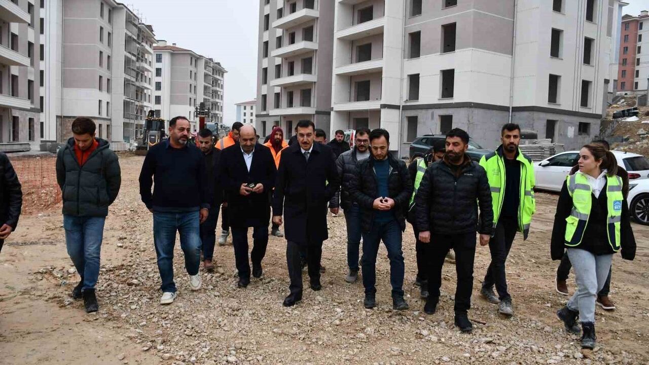 Malatya Taştepe'de 29. Bölge 3. Etap TOKİ konutları hızla yükseliyor