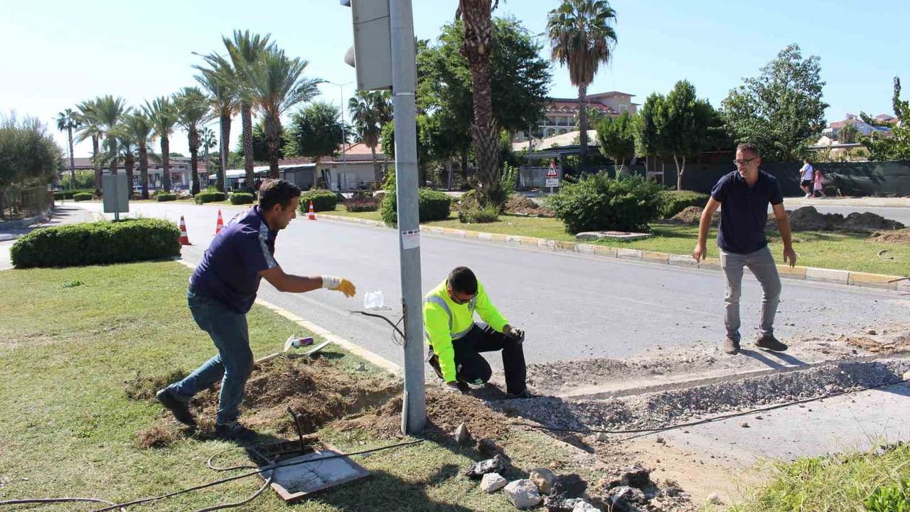 Manavgat’ta sinyalizasyon altyapısı yenileniyor
