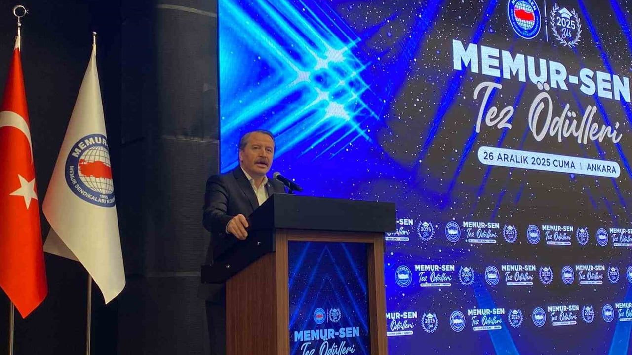 Memur-Sen 5. Tez Ödül Töreni: Memur sendikacılığına akademik odaklanma çağrısı