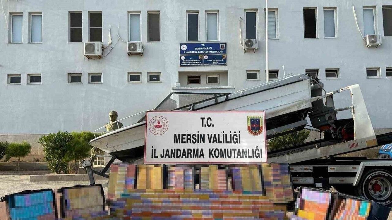 Mersin'de teknede kaçak sigara operasyonu: 6 tutuklama