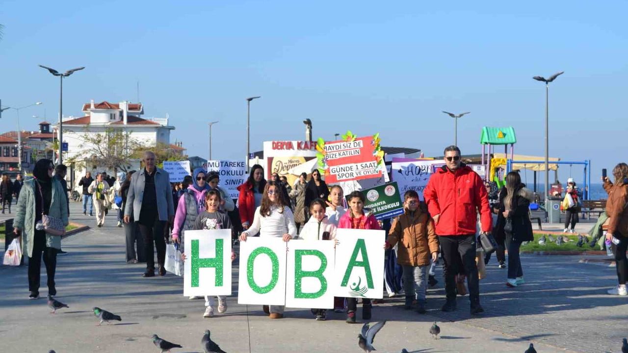 Mudanya'da H.O.B.A. Projesi Yürüyüşüyle Aile-Okul İş Birliği Güçlendi