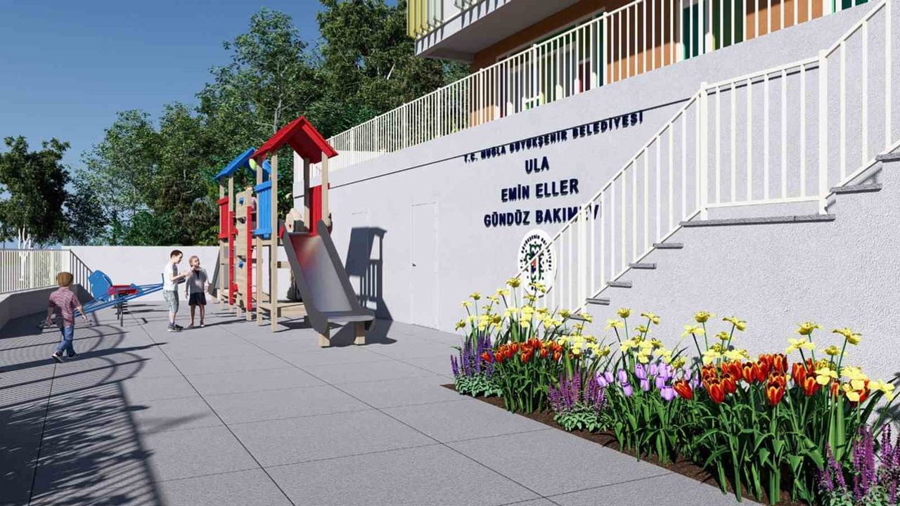 Muğla Büyükşehir Ula'da 65 Çocuk Kapasiteli Gündüz Bakımevi İnşa Ediyor