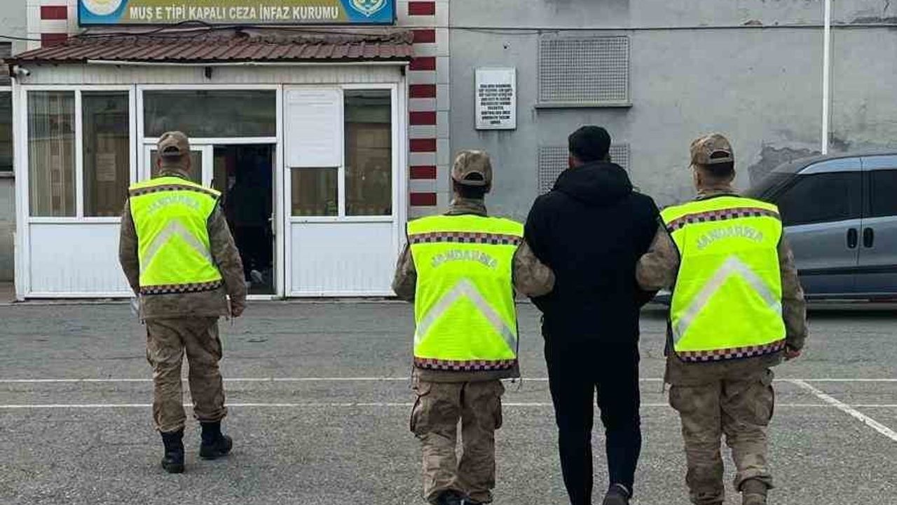 Muş’ta 3 yıl 4 ay hapis cezası bulunan S.K. yakalandı