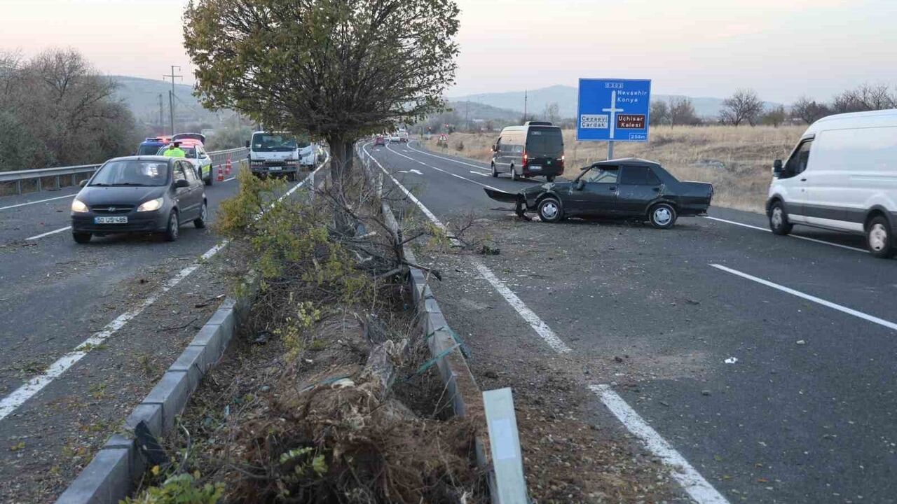 Nevşehir’de Kontrolden Çıkan Araç Takla Attı: Sürücü Ağır Yaralı