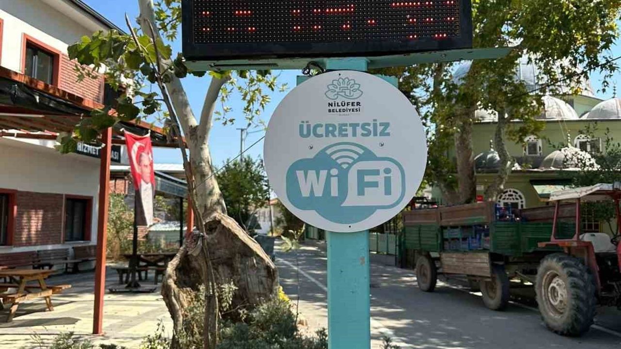 Nilüfer'de ücretsiz Wi-Fi noktası 40'a yükseldi
