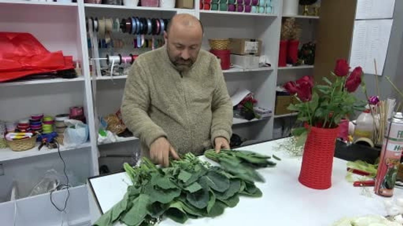 Ordu'da karalahanalı gül buketi: Hem dekor hem yemek