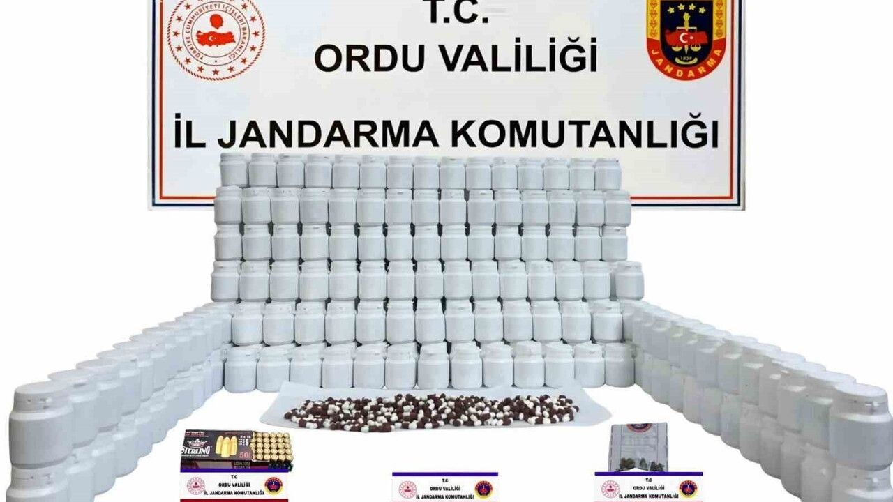 Ordu'da rekor: 17 bin 640 uyuşturucu hap ele geçirildi