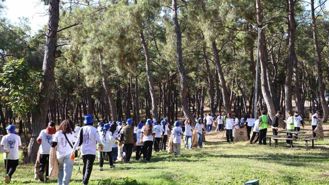 Ormanlarda atıkların yangın riski uygulamalı eğitimle gösterildi