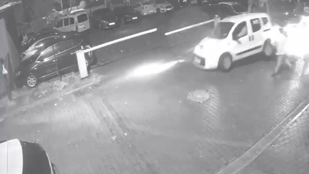 Pendik Kurtköy'de direksiyon hakimiyetini kaybeden sürücü parkta hasar oluşturdu