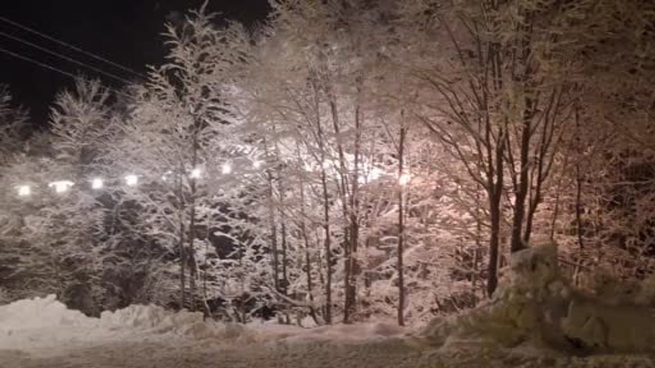 Rize'de Beklenen Kar Başladı, Yüksek Kesimler Beyaza Büründü