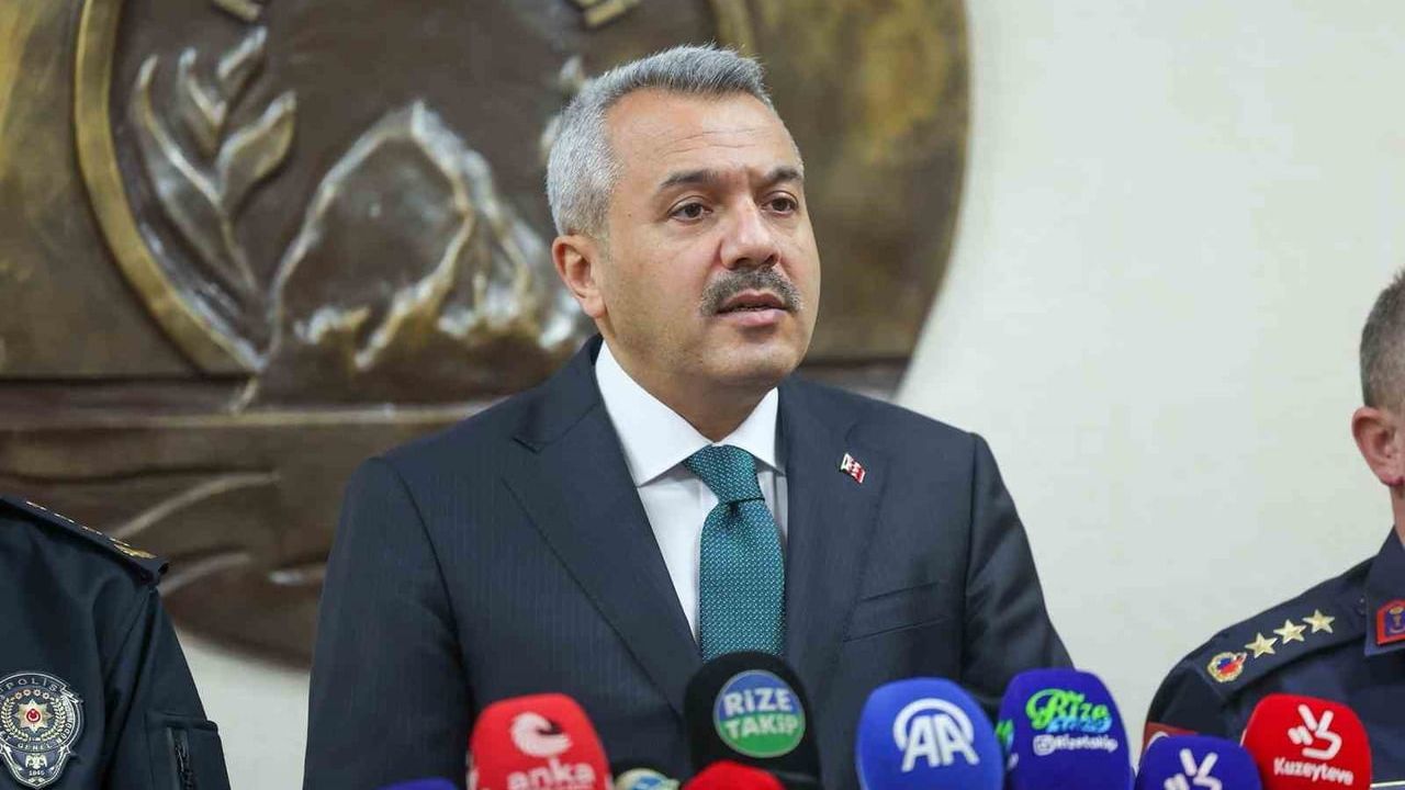 Rize Valisi Baydaş 2025 asayiş ve güvenlik bilançosunu açıkladı