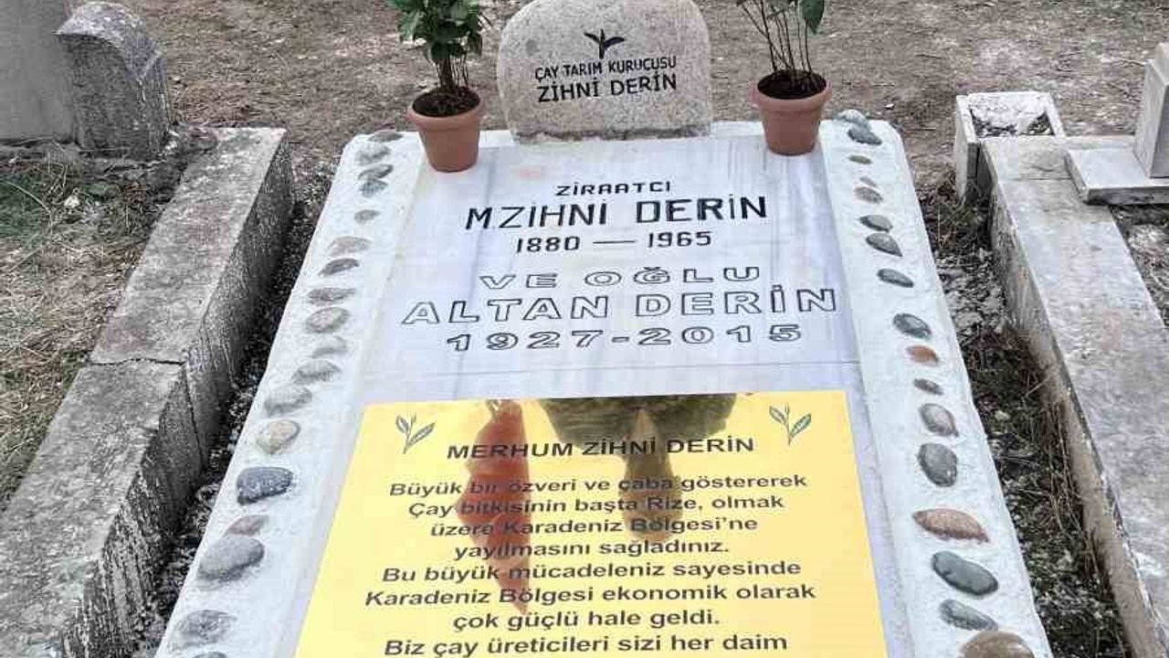 Rizeli çay üreticilerinden Zihni Derin’e vefa