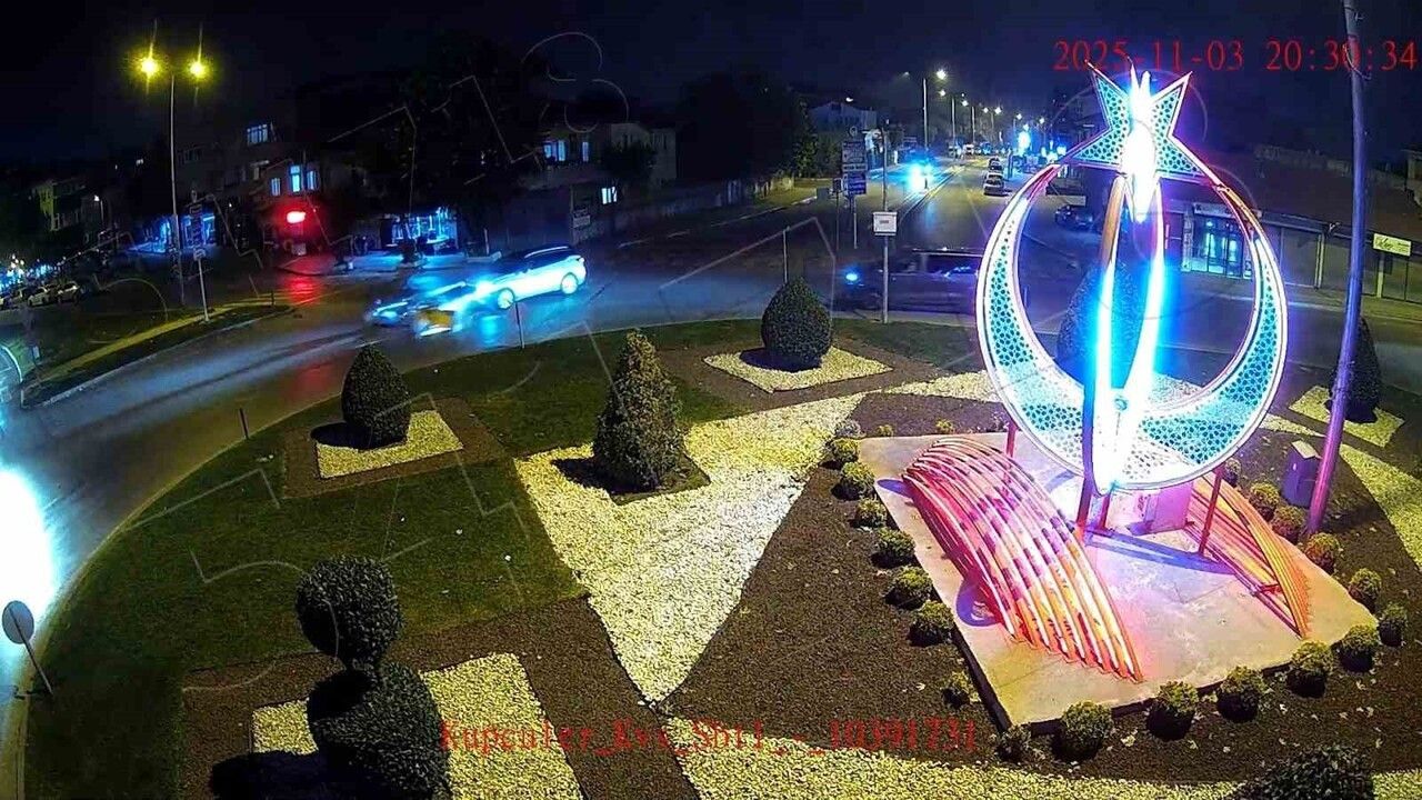 Sakarya'da KGYS'ye yansıyan 4 trafik kazası