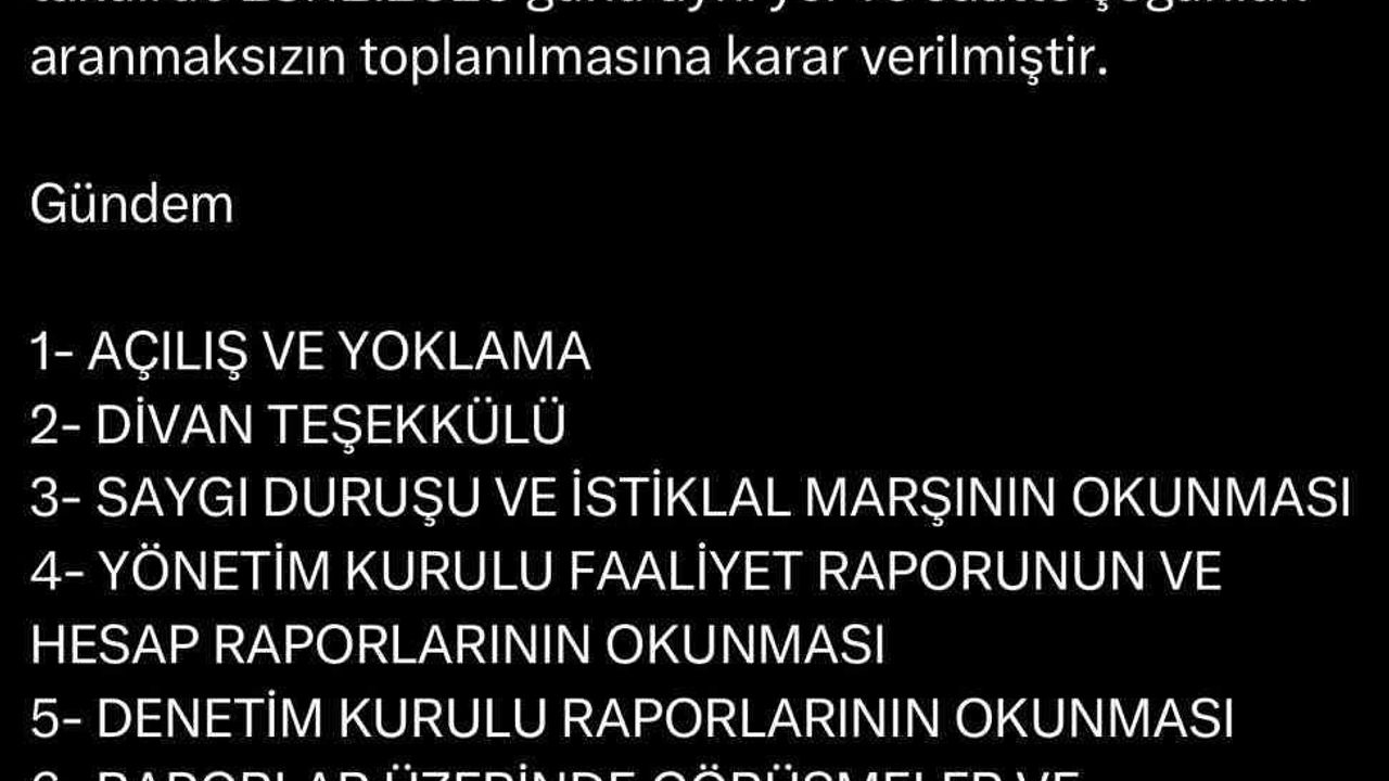 Sakaryaspor'da Muhammet Kıratlı'nın istifası sonrası olağanüstü kongre kararı