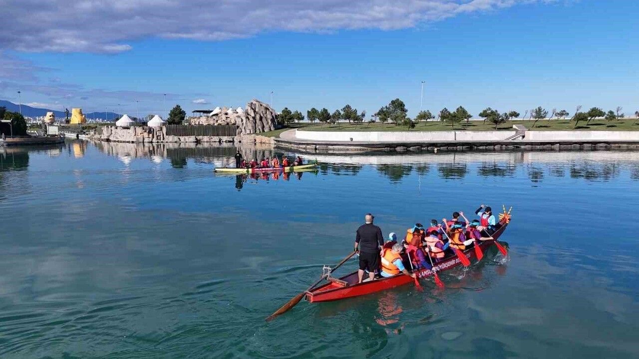 Samsun’da Engellilere Özel Dragon Bot Yarışları Renkli Görüntüler Oluşturdu