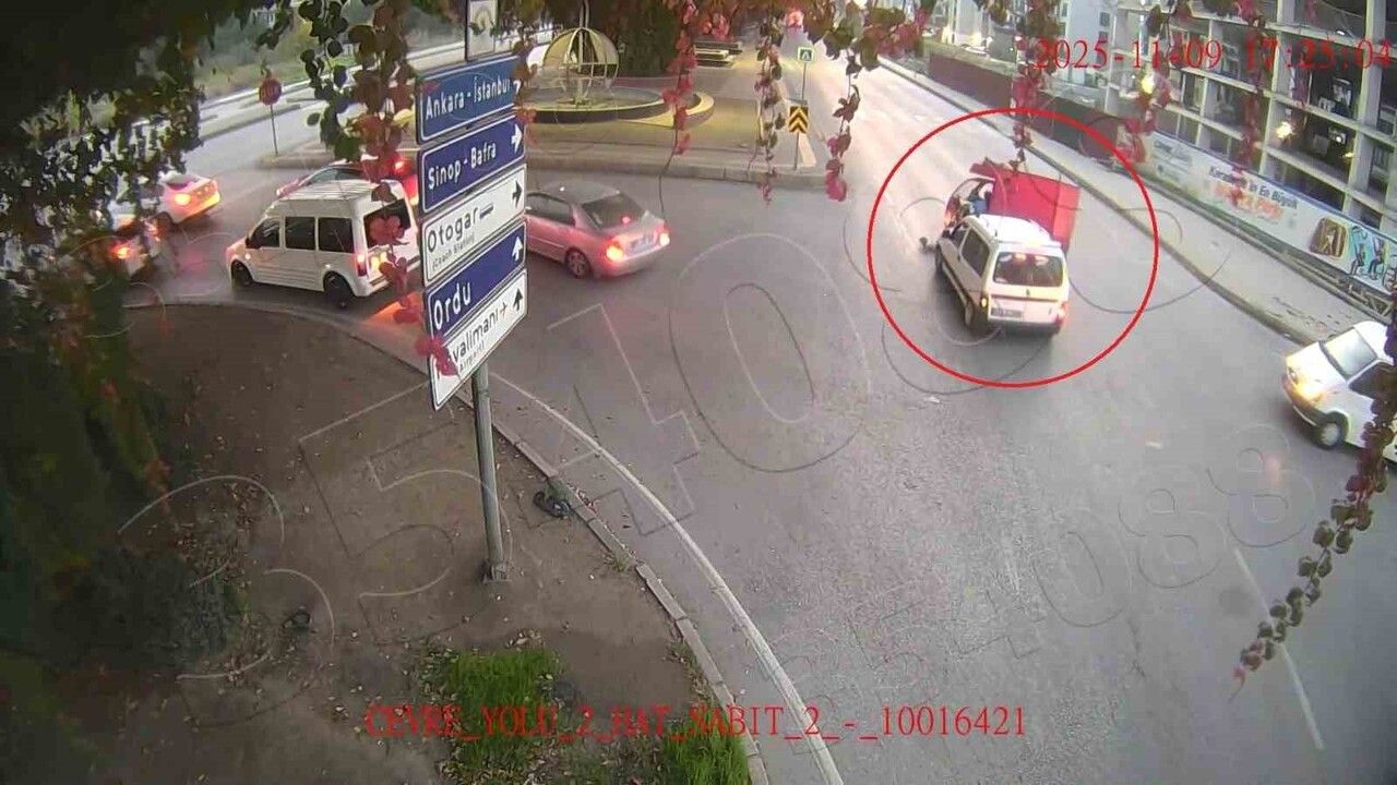 Samsun'da motosiklet kazalarındaki artış KGYS kameralarına yansıdı