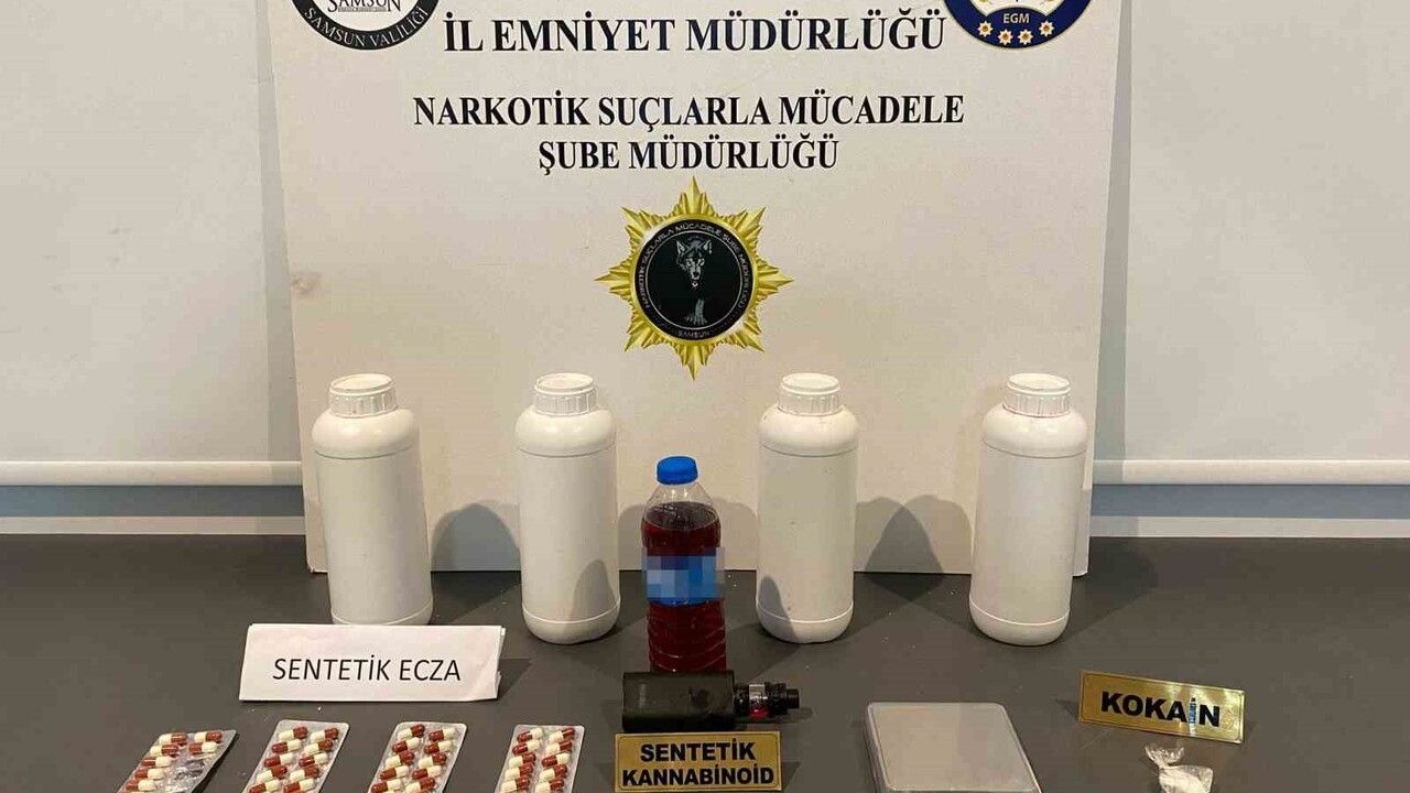 Samsun'da narkotik operasyonunda bir kişi gözaltına alındı