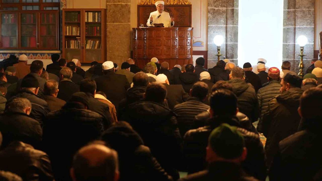 Samsun'da Regaip Kandili Samsun Büyük Camii'nde idrak edildi