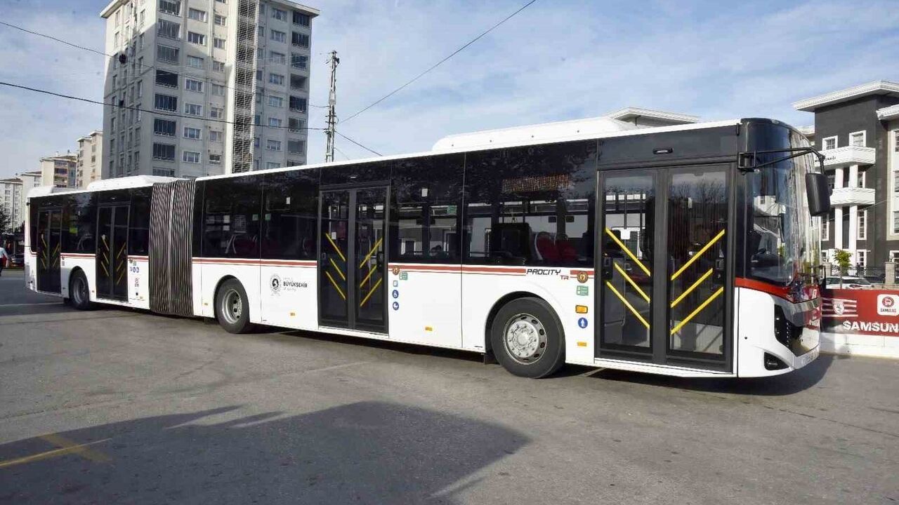 Samsun'da toplu taşıma gücüne 45 yeni otobüs — Filoda yüzde 25 artış