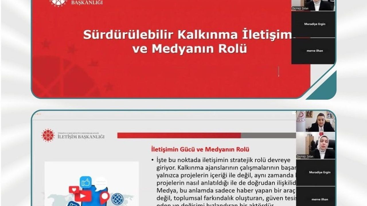 Samsun'da Webinar: Sürdürülebilir Kalkınma İletişiminde Medyanın Rolü