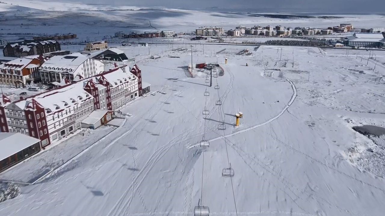 Sarıkamış Beyaza Büründü: Drone Görüntüleri Kartpostallık