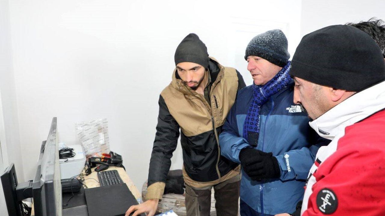 Sarıkamış'ta suni karlama sistemleri test ediliyor