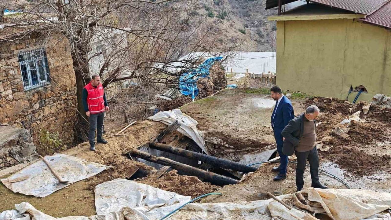 Sason'da soba yangınında evi kullanılamaz hale gelen aileye hızlı destek