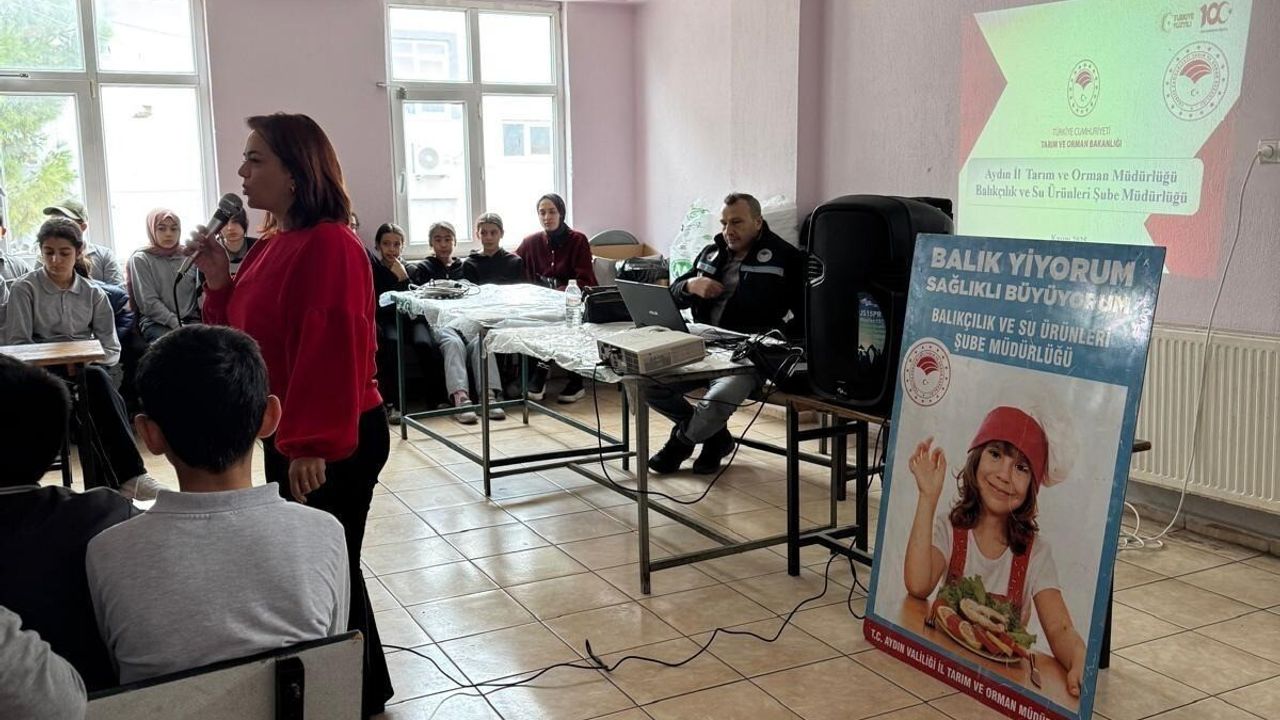 Savcıllı Ortaokulu'nda balık ve su ürünleri eğitimi