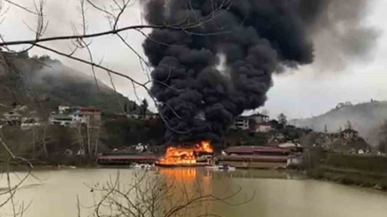 Sera Gölü'ndeki turistik tesiste yangın